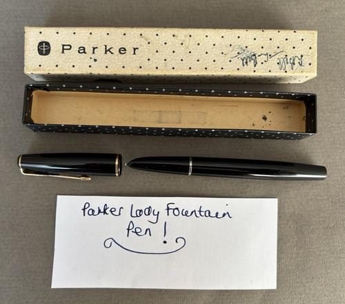 Vintage black parker lady - parker, 17