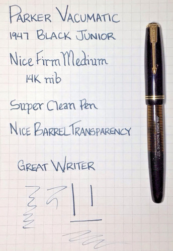 Parker vacumatic junior - junior, canna