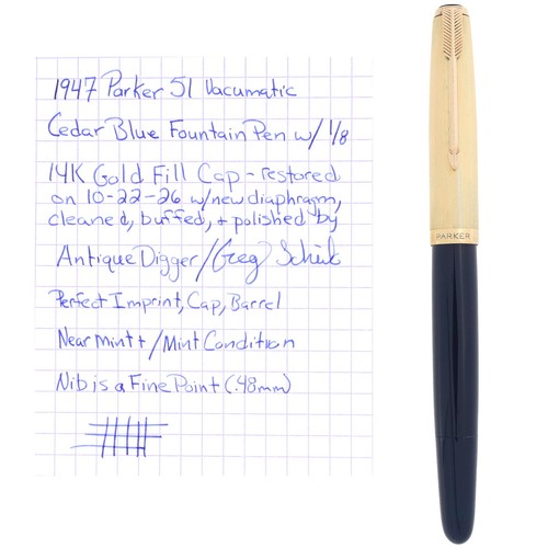 1947 penna stilografica parker - stilografica,